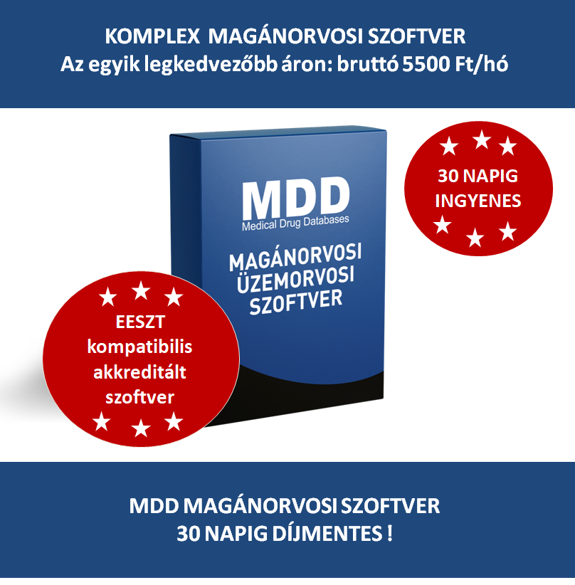 MDD magánorvosi szoftver 30 napos díjmentes verzió igénylése